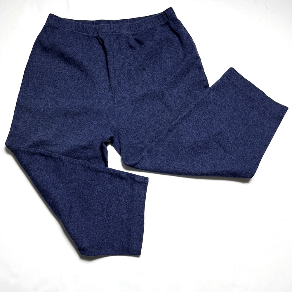 Eileen Fisher Navy Blue wide leg cropped pants